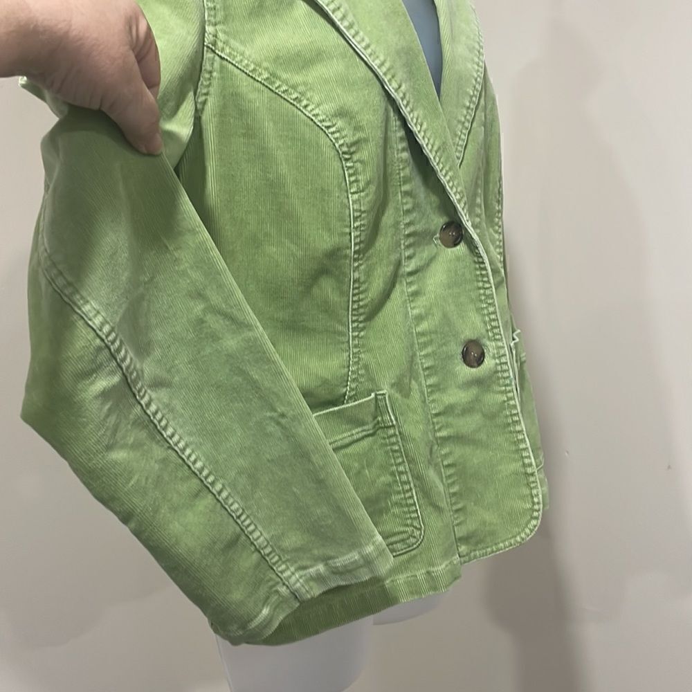 NWOT Style & Co. Green Corduroy Jacket.  Size M medium 8/10 - Picture 5 of 10